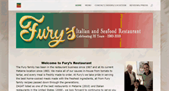 Desktop Screenshot of furysrestaurant.com
